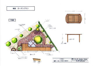 お庭のリフォーム  横浜市Ｋ様邸　図面