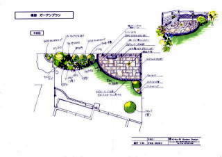 お庭のリフォーム　横浜市K様邸　平面図