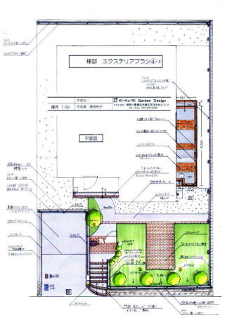 新築外構　ガーデン　鎌倉市M様邸　平面図